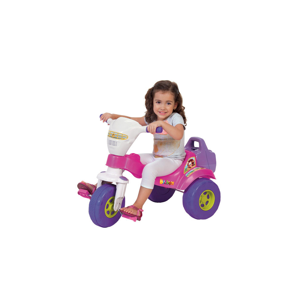 TRICICLO TICO-TICO BICHOS AZUL COM ARO MAGIC TOYS 3510