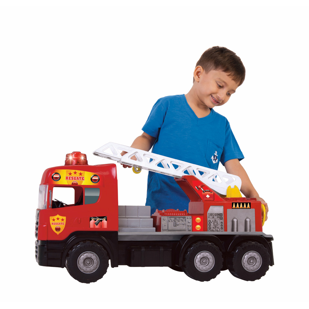 Brinquedo Caminhão de Bombeiro Pega Chama Apolo 581 - Pedagógica