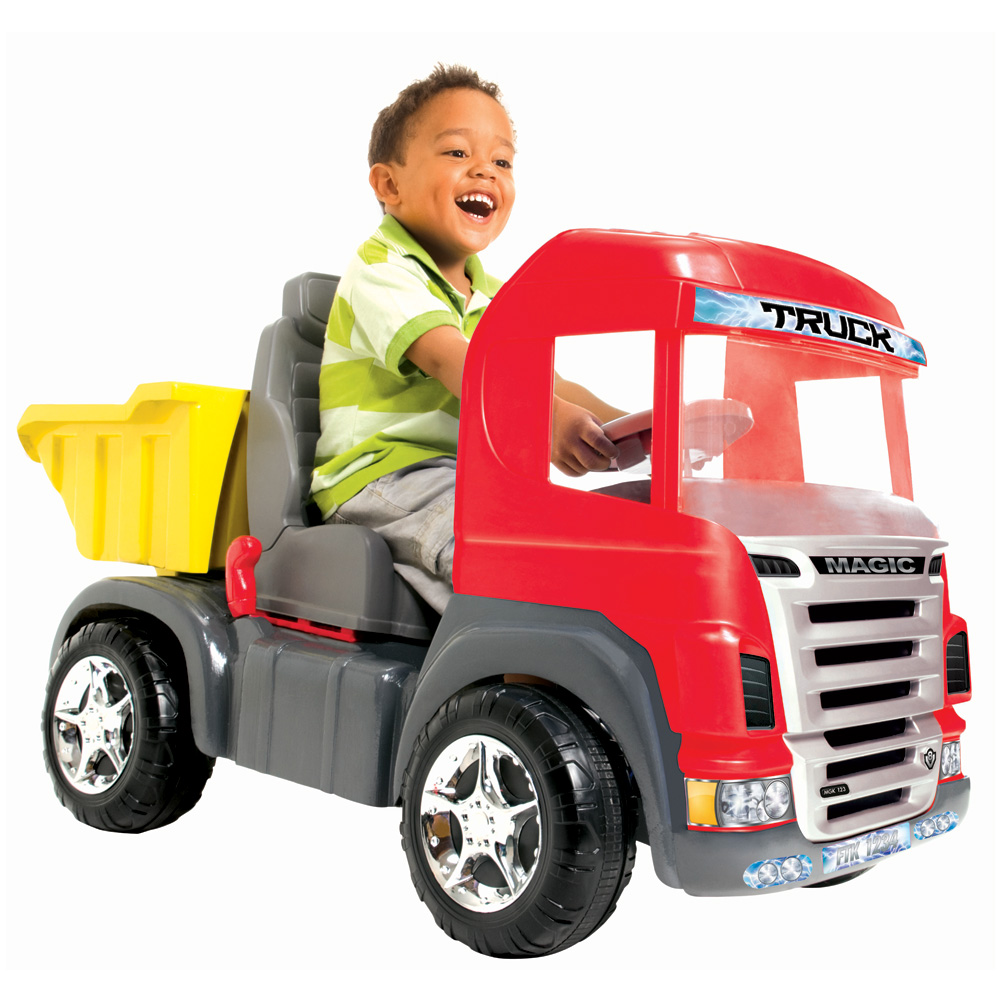 Caminhão de Brinquedo Super Caçamba Vermelho - Magic Toys - Lojas Moveletro