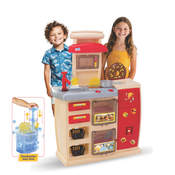 Cozinha master vermelha
